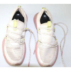 Sorel Kinetic Impact Lace Sneakers Women's White & Pink Scalloped Sole Shoes